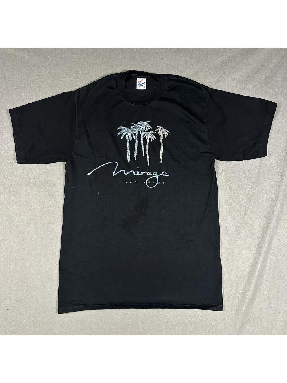Jerzees Men's T-Shirt Large Black Mirage Las Vegas Graphic